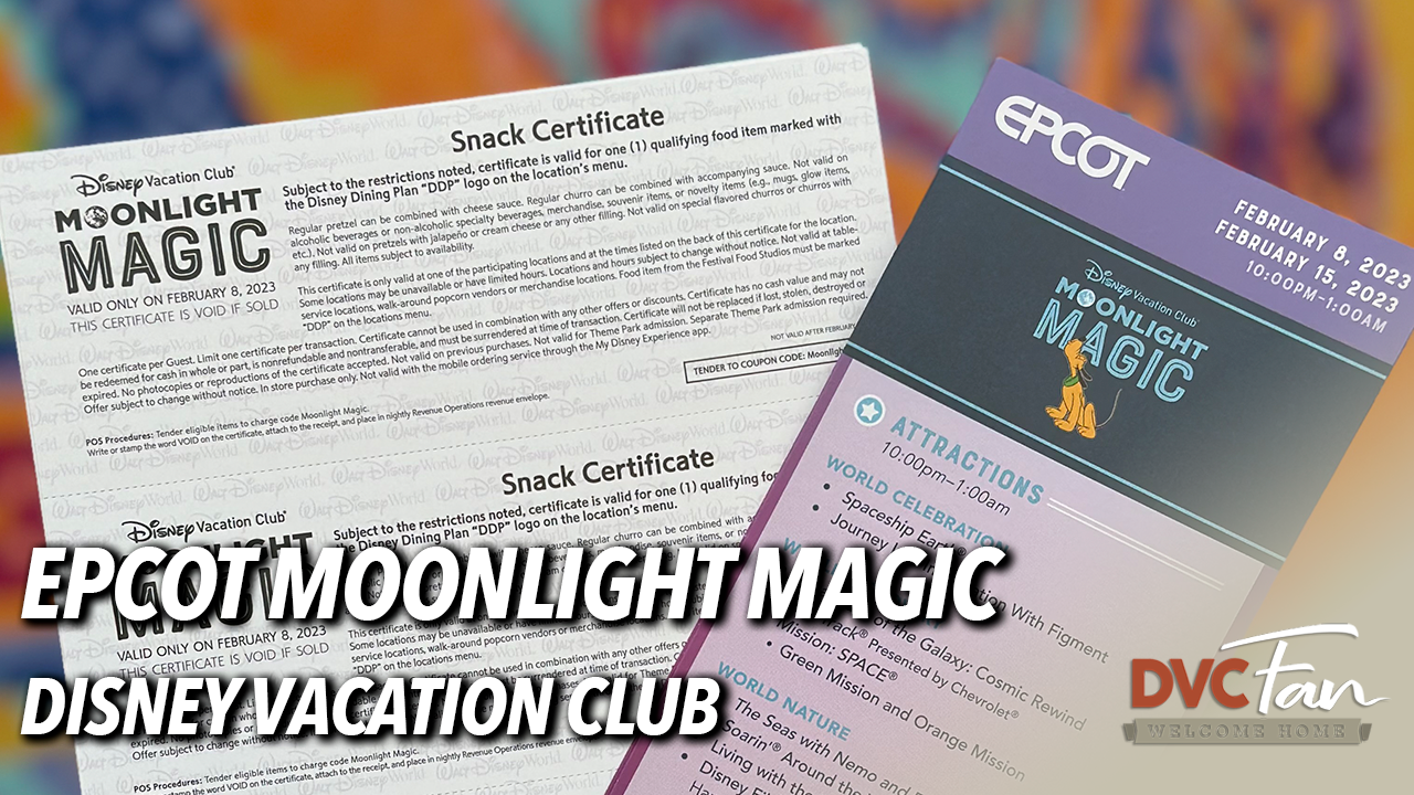 2023 DVC Moonlight Magic Overview at EPCOT! DVC Fan